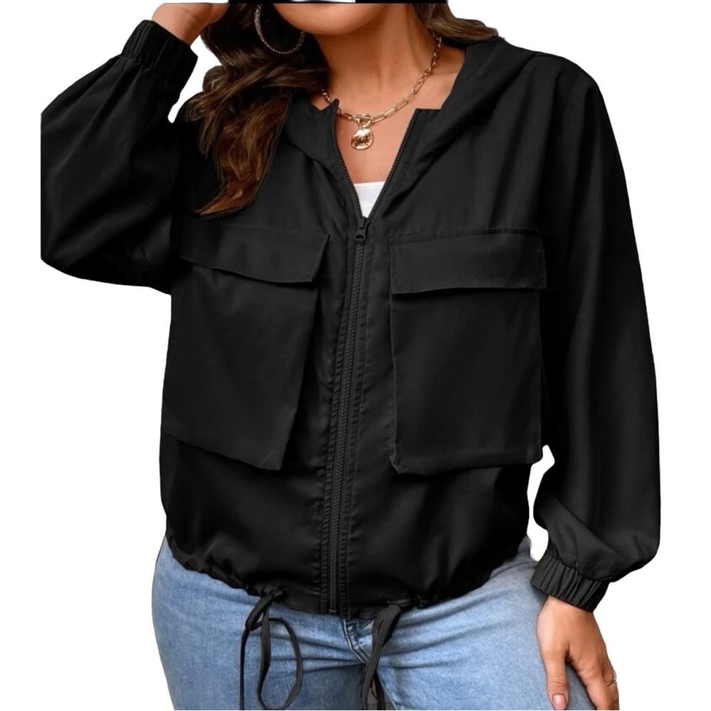 🖤 Black Hooded Jacket 🖤 - Picture 4 of 7